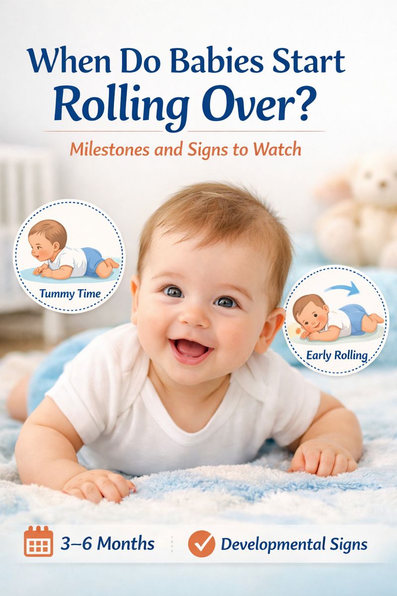 When do babies start rolling over and early developmental milestones
